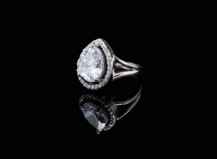 Crystal Dewdrop Ring #27
