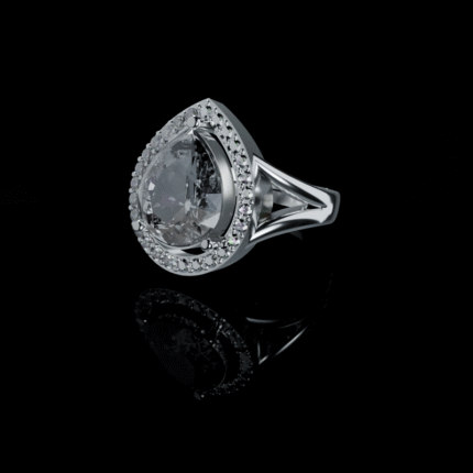 Crystal Dewdrop Ring #27