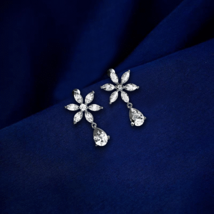 Diamond Flora Cascade Earrings